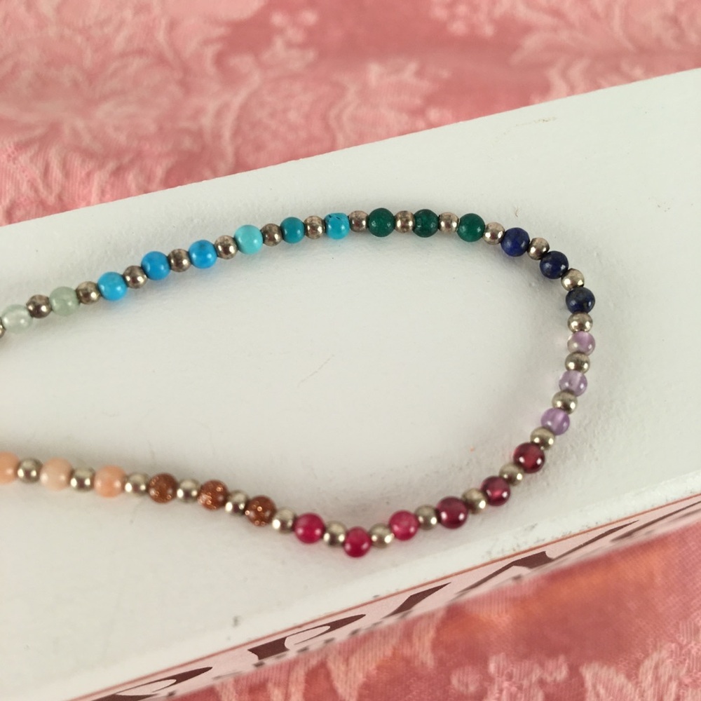 Lotus & Luna Anklet “Divine Healer” on Silver Chain - Picture 4 of 8